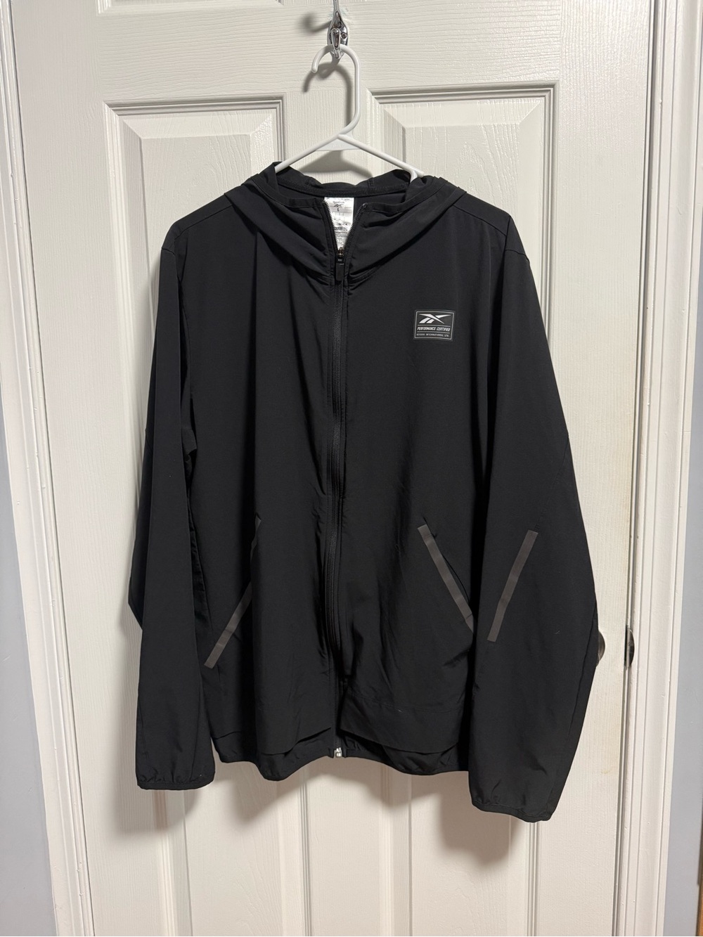 Reebok Men’s Black Hooded Zip Jacket